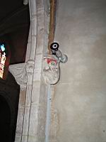 Chatillon-sur-Chalaronne, Eglise, Chapelle des croyants, Culot, St Matthieu (1)